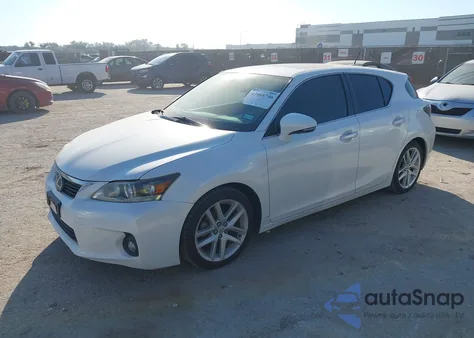 2013 Lexus Ct 200H из США, поврежденный, VIN JTHKD5BH1D2157218